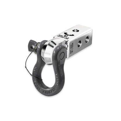 B'oh 3/4 Spin Pin Shackle and Mohawk 2.0 Receiver Combo Atomic Silver Moose Knuckle Offroad