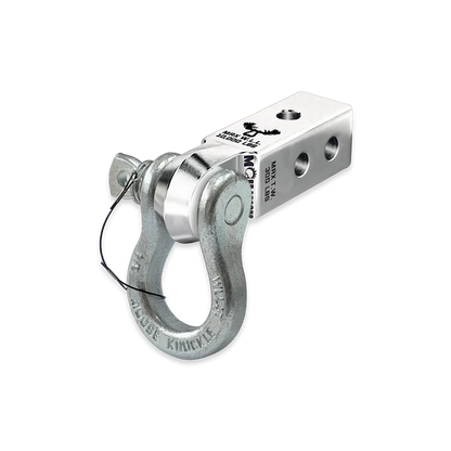 B'oh 3/4 Spin Pin Shackle and Mohawk 2.0 Receiver Combo Atomic Silver Moose Knuckle Offroad