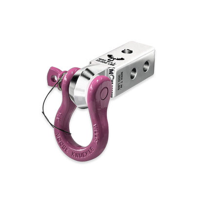 B'oh 3/4 Spin Pin Shackle and Mohawk 2.0 Receiver Combo Atomic Silver Moose Knuckle Offroad