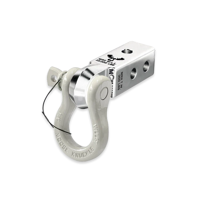 B'oh 3/4 Spin Pin Shackle and Mohawk 2.0 Receiver Combo Atomic Silver Moose Knuckle Offroad