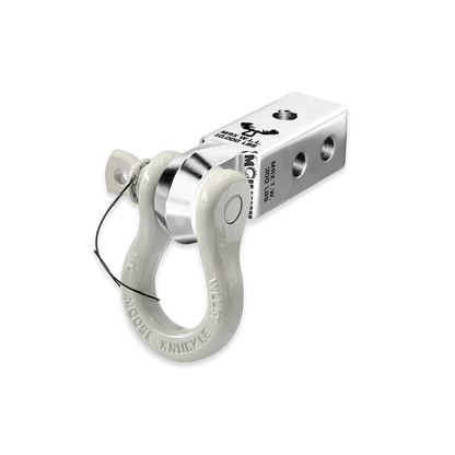 B'oh 3/4 Spin Pin Shackle and Mohawk 2.0 Receiver Combo Atomic Silver Moose Knuckle Offroad