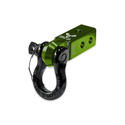 B'oh 3/4 Spin Pin Shackle and Mohawk 2.0 Receiver Combo Bean Green Moose Knuckle Offroad