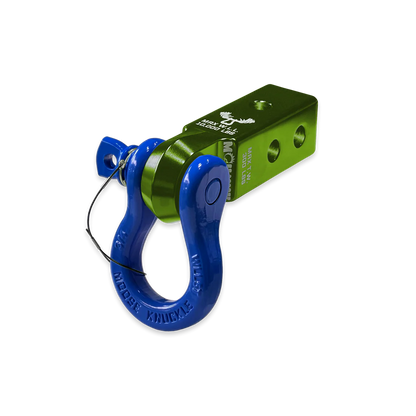 B'oh 3/4 Spin Pin Shackle and Mohawk 2.0 Receiver Combo Bean Green Moose Knuckle Offroad