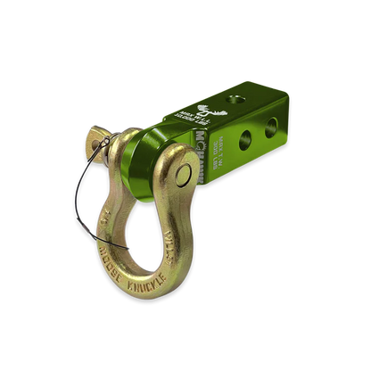B'oh 3/4 Spin Pin Shackle and Mohawk 2.0 Receiver Combo Bean Green Moose Knuckle Offroad