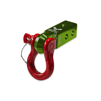 B'oh 3/4 Spin Pin Shackle and Mohawk 2.0 Receiver Combo Bean Green Moose Knuckle Offroad