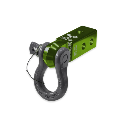 B'oh 3/4 Spin Pin Shackle and Mohawk 2.0 Receiver Combo Bean Green Moose Knuckle Offroad