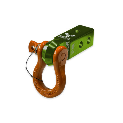 B'oh 3/4 Spin Pin Shackle and Mohawk 2.0 Receiver Combo Bean Green Moose Knuckle Offroad