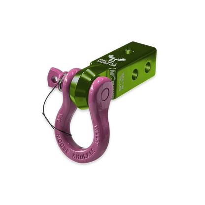 B'oh 3/4 Spin Pin Shackle and Mohawk 2.0 Receiver Combo Bean Green Moose Knuckle Offroad