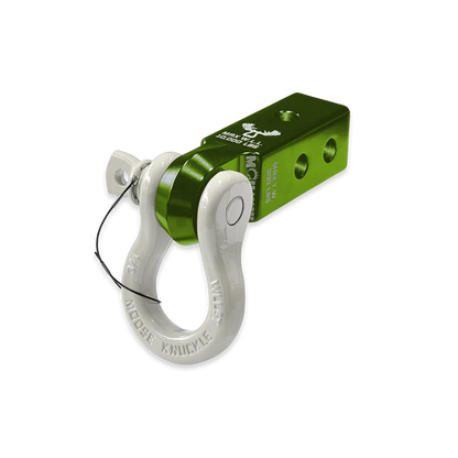 B'oh 3/4 Spin Pin Shackle and Mohawk 2.0 Receiver Combo Bean Green Moose Knuckle Offroad
