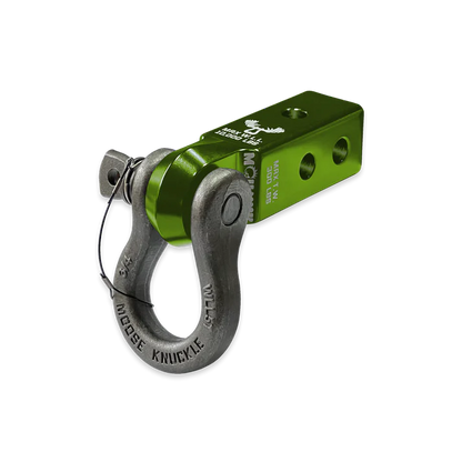 B'oh 3/4 Spin Pin Shackle and Mohawk 2.0 Receiver Combo Bean Green Moose Knuckle Offroad