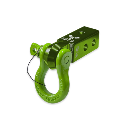 B'oh 3/4 Spin Pin Shackle and Mohawk 2.0 Receiver Combo Bean Green Moose Knuckle Offroad