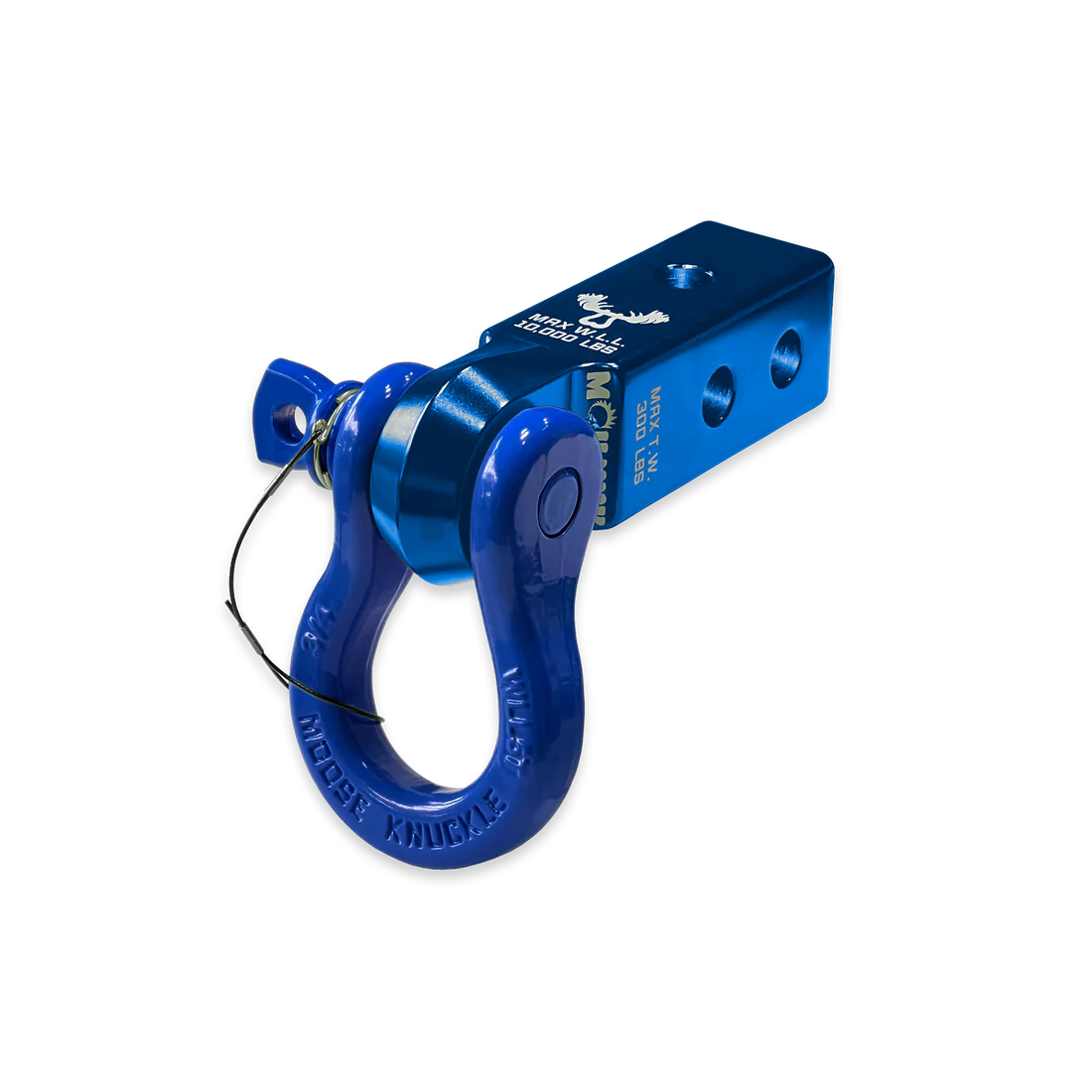 B'oh 3/4 Spin Pin Shackle and Mohawk 2.0 Receiver Combo Blue Pill Moose Knuckle Offroad