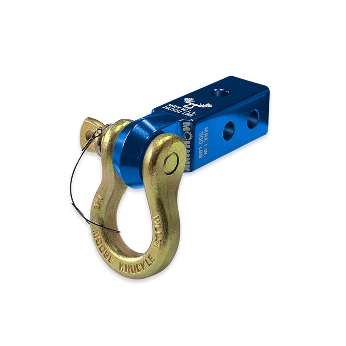 B'oh 3/4 Spin Pin Shackle and Mohawk 2.0 Receiver Combo Blue Pill Moose Knuckle Offroad