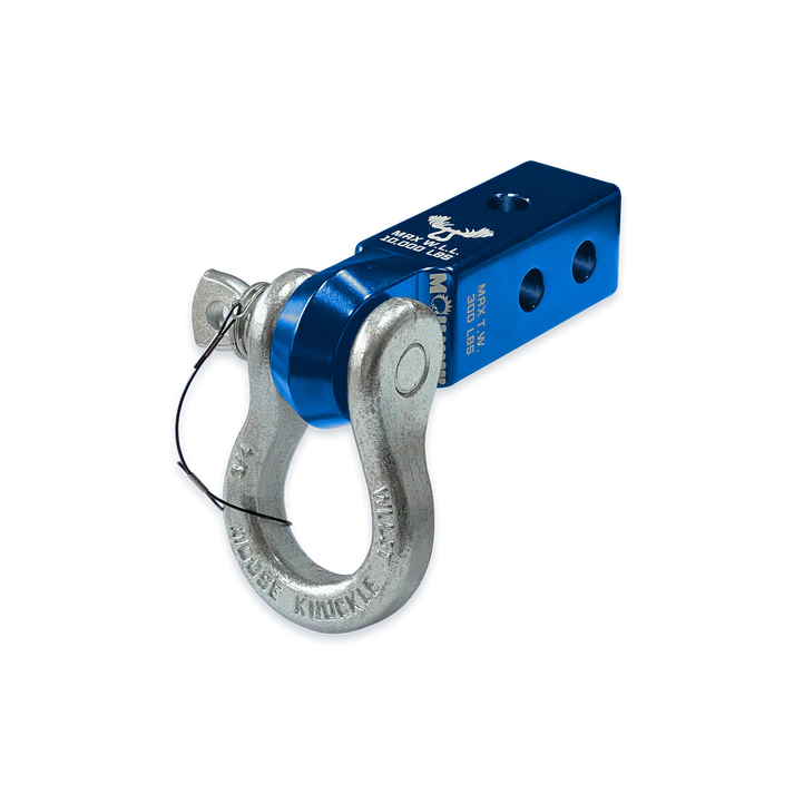 B'oh 3/4 Spin Pin Shackle and Mohawk 2.0 Receiver Combo Blue Pill Moose Knuckle Offroad