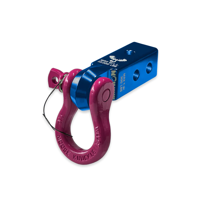 B'oh 3/4 Spin Pin Shackle and Mohawk 2.0 Receiver Combo Blue Pill Moose Knuckle Offroad