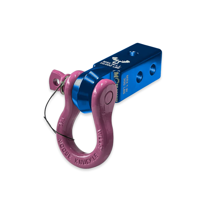 B'oh 3/4 Spin Pin Shackle and Mohawk 2.0 Receiver Combo Blue Pill Moose Knuckle Offroad