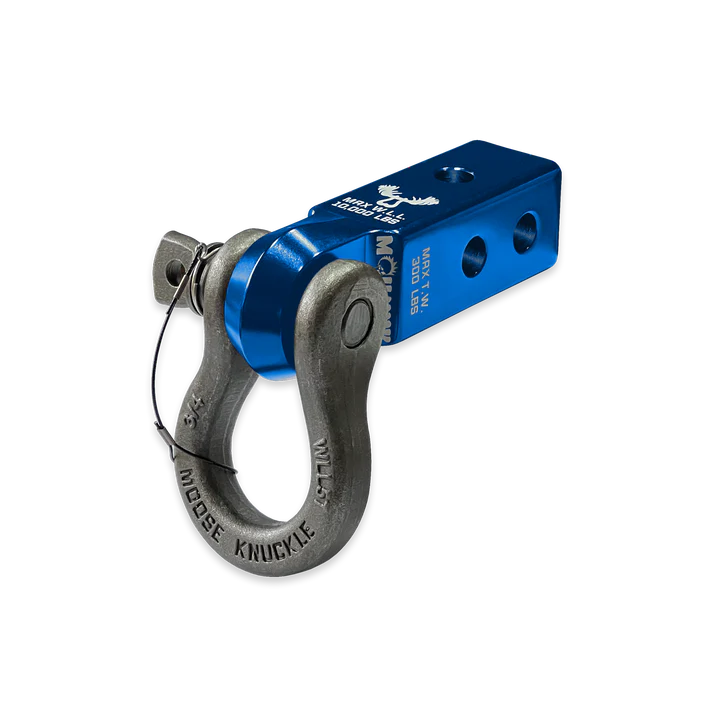 B'oh 3/4 Spin Pin Shackle and Mohawk 2.0 Receiver Combo Blue Pill Moose Knuckle Offroad
