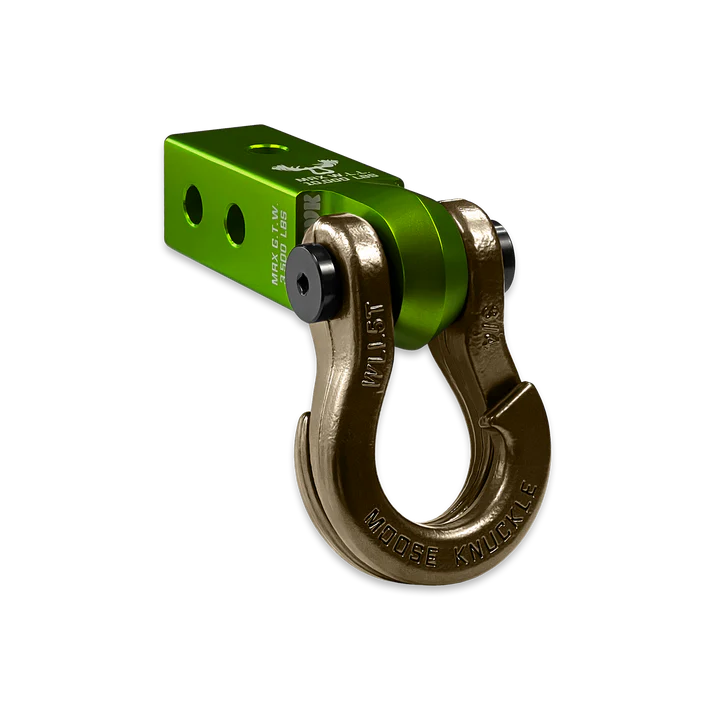 Jowl 3/4 Split Shackle and Mohawk 2.0 Receiver Combo Bean Green Moose Knuckle Offroad
