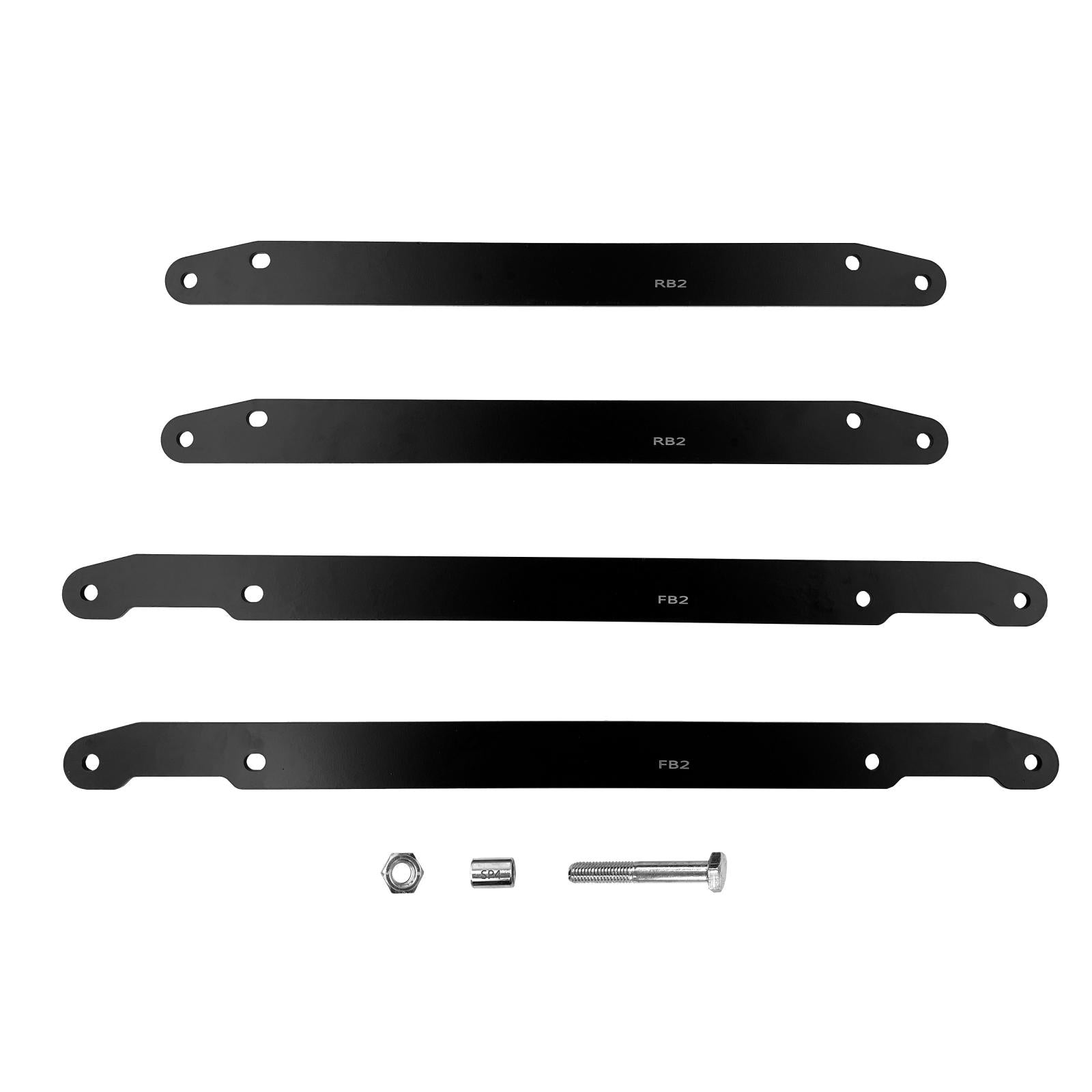 Bracket LIft Kit 2.0 Inch Kit 16-21 Kawasaki Mule PRO 1000 15-22 Kawasaki Mule PRO 820 NOT Compatible with FXR models Demon Powersports