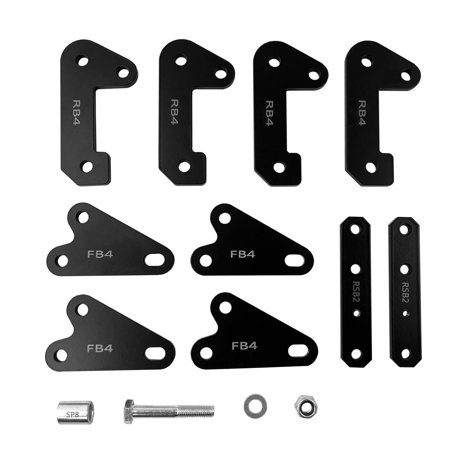 Bracket LIft Kit 2.0 Inch Kit 15-19 Polaris Ranger 570 15-22 Polaris Ranger 1000 Demon Powersports