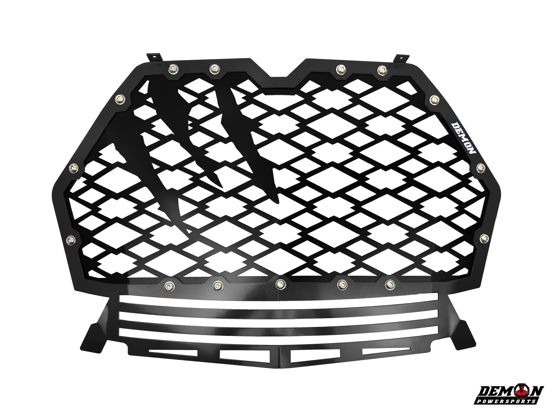 Demon Powersports Front Grill Front Black Each 17-18 Polaris RZR Turbo Demon Powersports