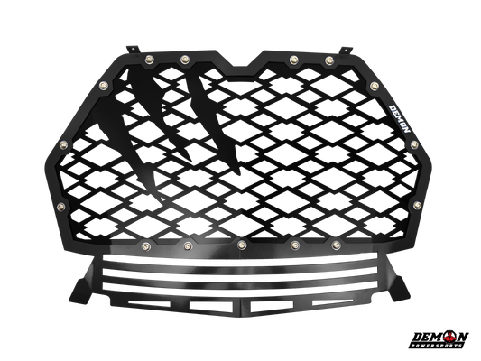 Demon Powersports Front Grill Front Black Each 17-18 Polaris RZR Turbo