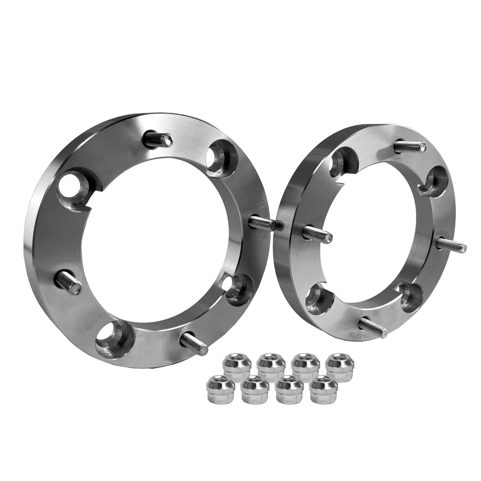 Rugged Wheels Spacers OE Replacement Front 4 x 156 mm Thread 3/8 -24 Thickness 1.5 Inch Set 97-15 Polaris Scrambler Demon Powersports