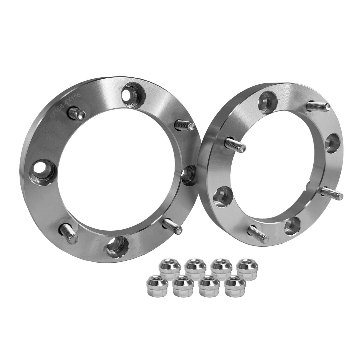 Rugged Wheels Spacers OE Replacement Front Rear 4 x 156 mm Thread M10 X 1.25 Thickness 1 Inch Set 12-22 Polaris Sportsman Demon Powersports
