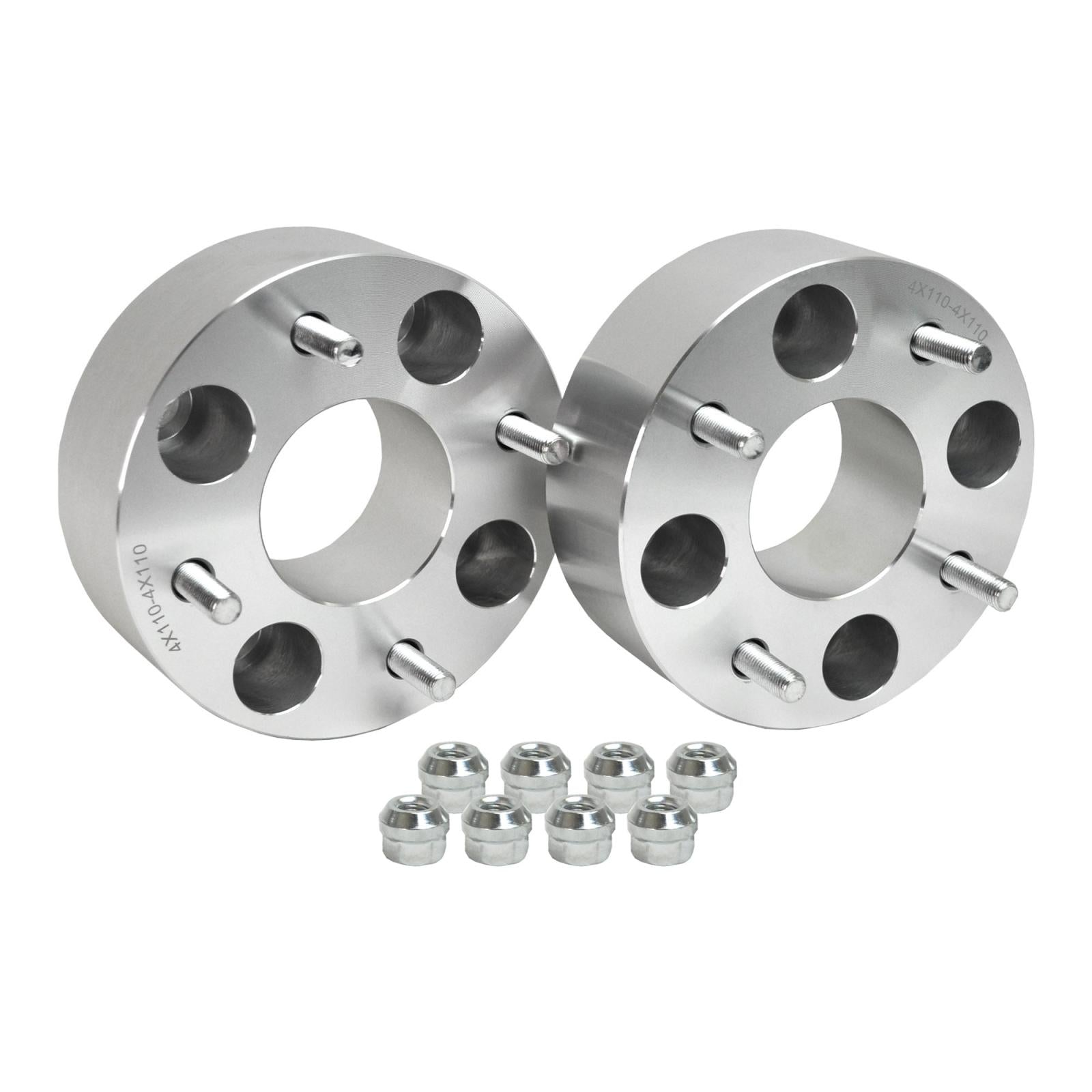 Rugged Wheels Spacers OE Replacement Front Rear 4 x136 mm Thread M10 x 1.25 Thickness 1 Inch Each 02-06 Bombardier 12-16 John Deere Gator XUV Demon Powersports