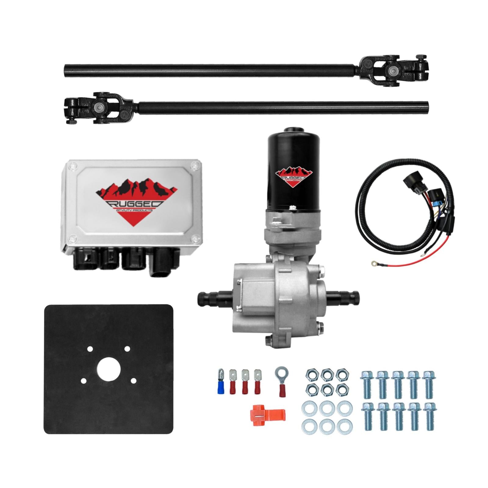 Rugged Electric Power Steering Kit OE Replacement Front Each Universal ATV 220W Motor Capacity Demon Powersports