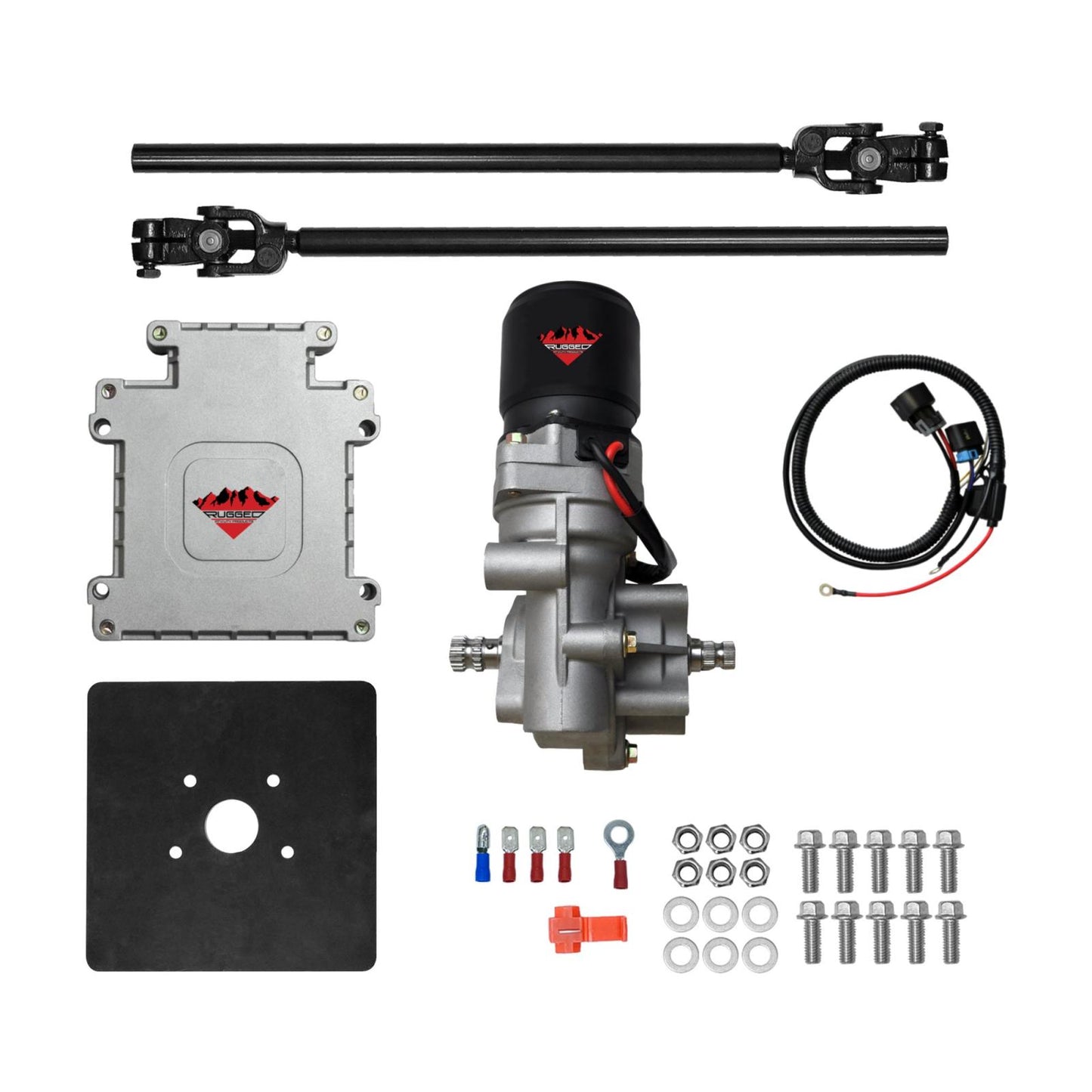 Rugged Electric Power Steering Kit OE Replacement Front Each Universal ATV 400W Motor Capacity Demon Powersports