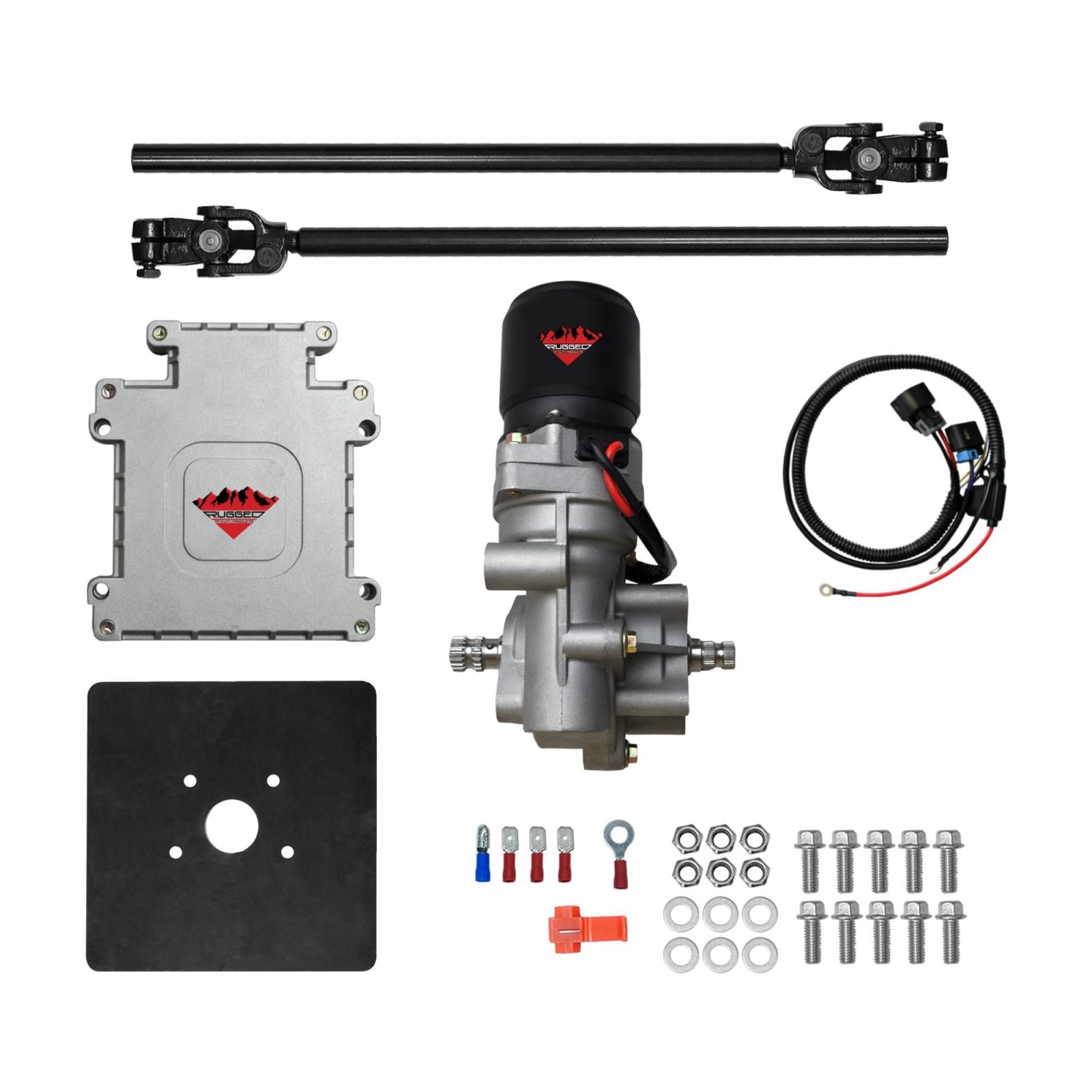 Rugged Electric Power Steering Kit OE Replacement Front Each Universal ATV 400W Motor Capacity Demon Powersports