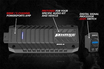 SSV Works V-Spec 5-Speaker Audio System for 2018-2024 Polaris Ranger XP 1000 with Ride Command