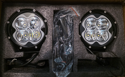 Marshin Whips 6" High-Output LED Pod Lights | 4-Beam Design (Set of 2)