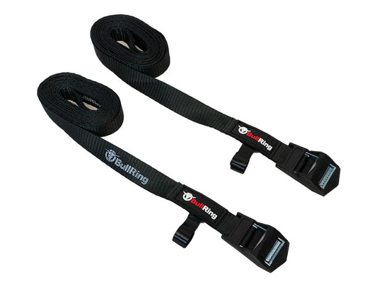 1 Inch x 12 Foot Lashing Cargo Strap (2 Pack) - Default Title