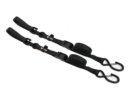 1 Inch x 8 Foot Cam-Lock Tie Down with Soft-Tie (2 Pack) - Default Title