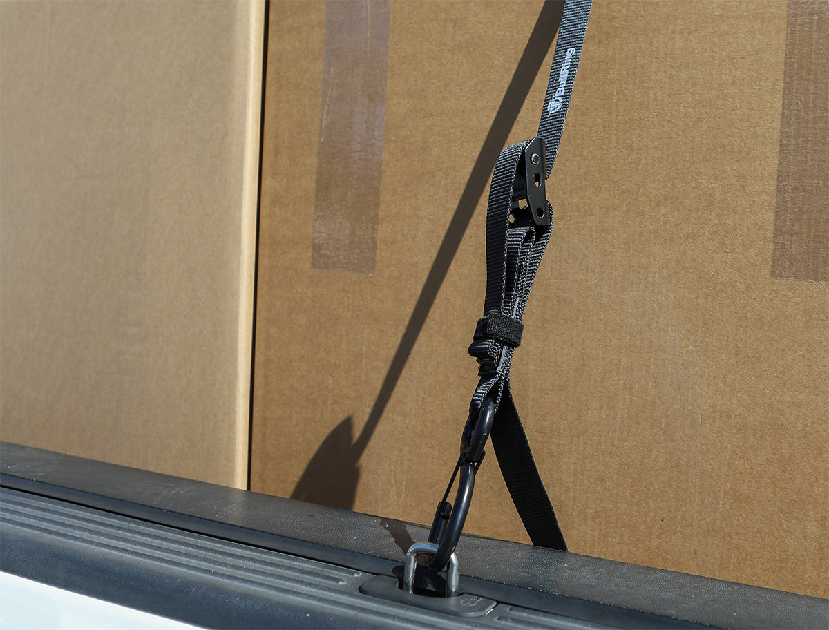 1 Inch x 8' Cam-Lock Tie Down with Soft-Tie 2 Pack Bullring