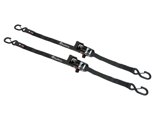 1.25 Inch x 12 Foot Sliding Ratchet Tie Down (2 Pack) - Default Title