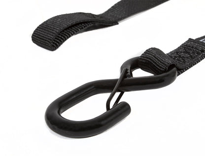 1.25 Inch x 12' Sliding Ratchet Tie Down 2 Pack Bullring