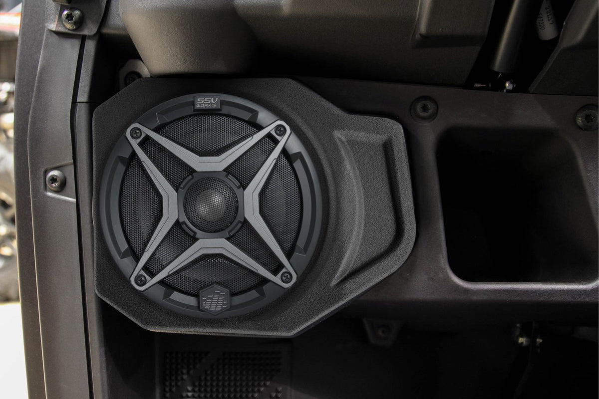 SSV Works 6.5" Front Speaker Pods for 2018-2024 Polaris Ranger XP 1000