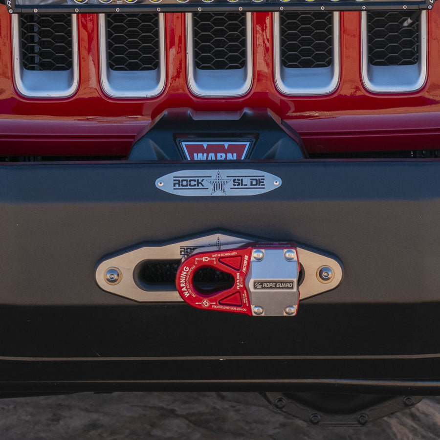 Aluminum Fairlead For RSE Front Bumpers With Synthetic Winch Lines Rock Slide Engineering