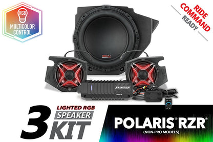 SSV Works V-Spec 3-Speaker Plug-&-Play Kit for 2014-2023 Polaris RZR with Ride Command