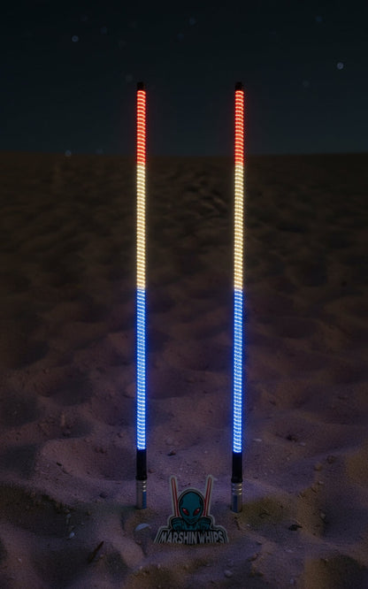 V3 Black Out LED Single Whip | Hex Magnetic Base UTV Light