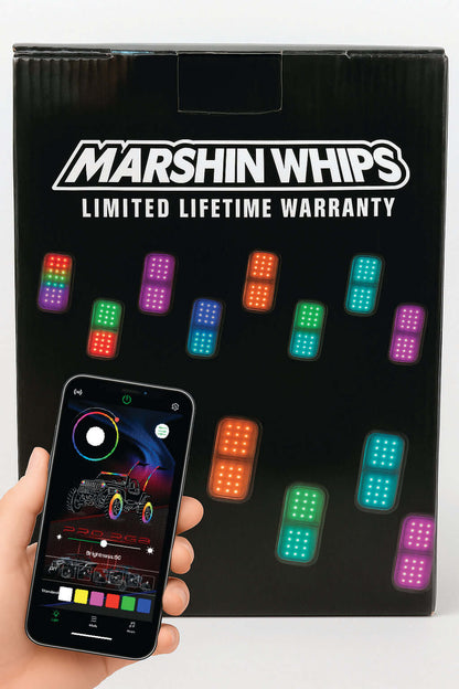 Marshin Whips Roswell X-2 Billet Rock Lights | 16 Pod Kit