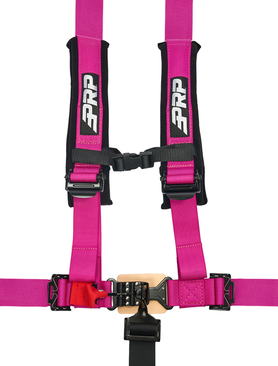 5.2 Harness with Shoulder Straps Sewn to Lap, Pink PRP Seats