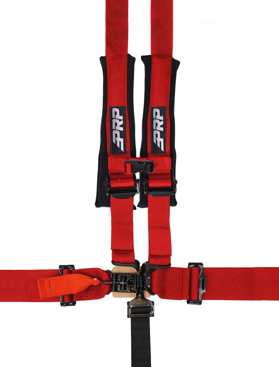 5.2 Harness with Shoulder Straps Sewn to Lap Red