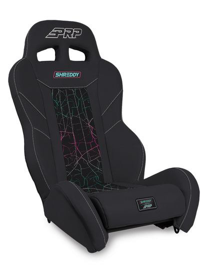 Shreddy Edition XCR Suspension Seat Cracked Black PRP Seats