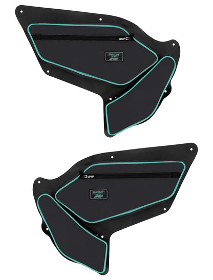 PRP Shreddy Front Door Bags with Knee Pad for Polaris RZR PRO XP PRO R Turbo R Pair PRP Seats