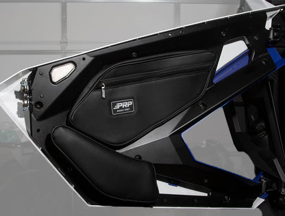PRP Shreddy Front Door Bags with Knee Pad for Polaris RZR PRO XP PRO R Turbo R Pair Black and Pink PRP Seats