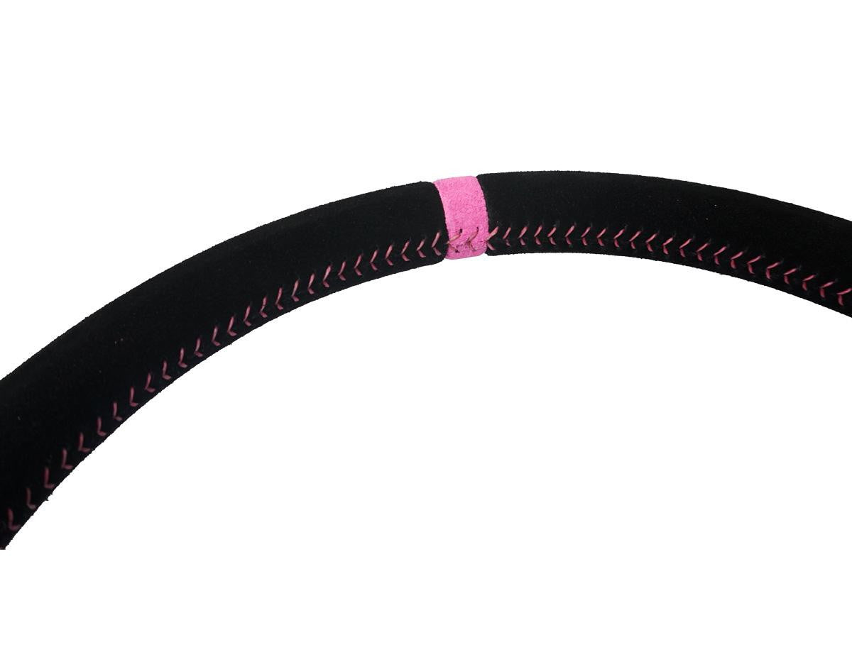 PRP X Shreddy Cracked Steering Wheel 13 Inch Diameter Cracked and Pink Flat PRP Seats